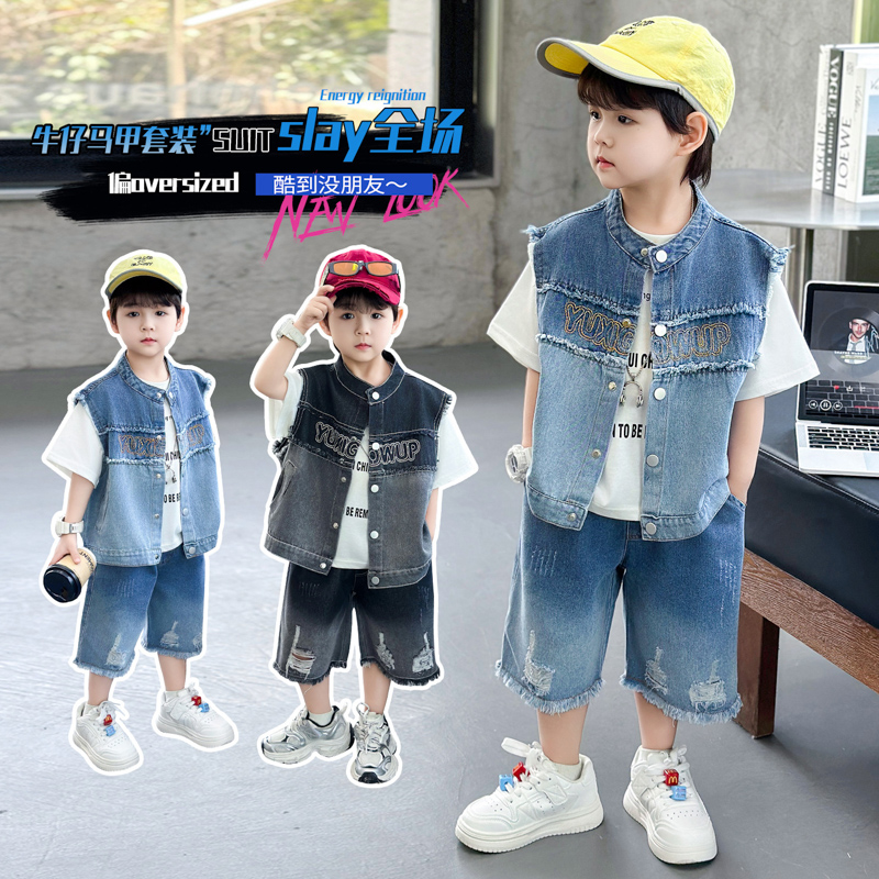 Baby Clothing High Quality - ชุดเสื้อผ้าฤดูร้อนคุณภาพสูง 3 ชิ้น สำหรับเด็กผู้ชาย ไซส์ 2-11