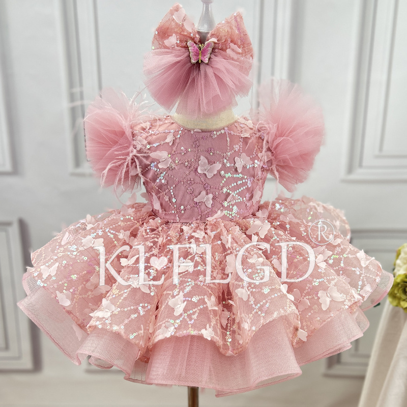 Baby Clothing Dresser - ชุดเดรสงานแต่งงานเด็กหรูหรา ลายดอกไม้ น่ารักหวานฉ่ำ กระโปรงพาโนแตร สำหรับเด็ก ใส่ได้ทุกฤดู