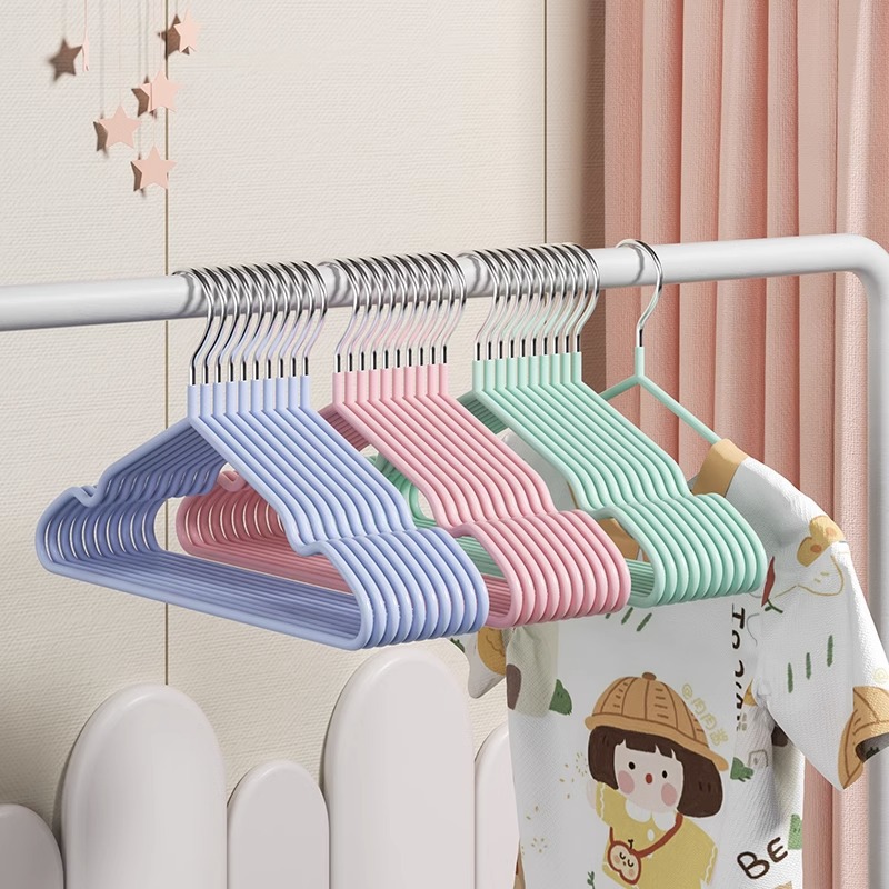 Baby Clothing Hanging Rack - Nano Trace - ไม้แขวนเสื้อเด็กกันลื่นฟรี, ไวนิลหนา -