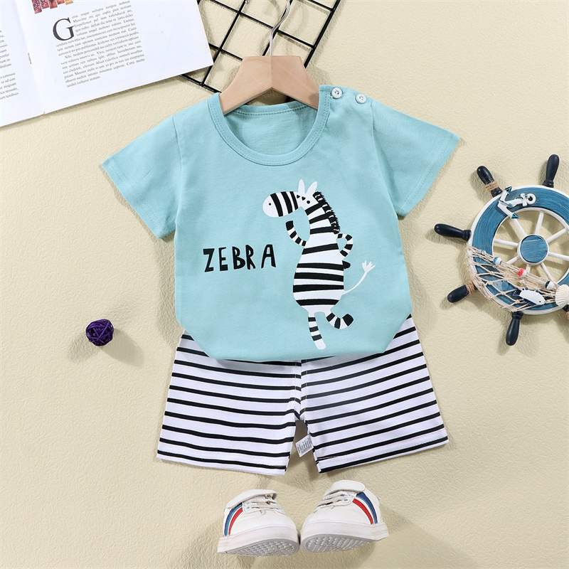 ผ้าฝ้ายTees + กางเกงขาสั้น 2 ช - Baby Clothing Dividers บทวิจารณ์และราคา