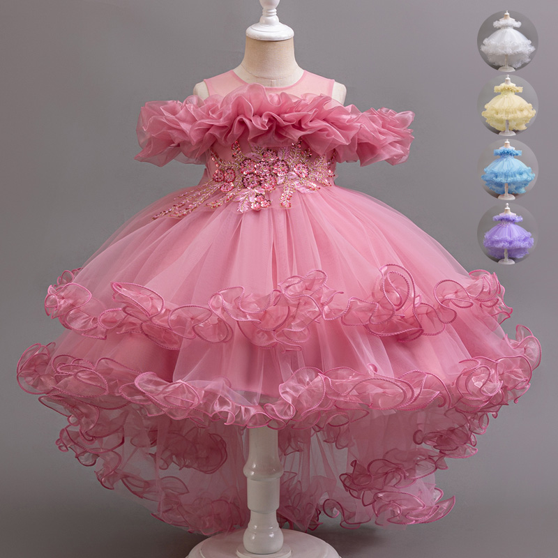 สาวดอกไม้เจ้าหญิงเลื่อมเด็กงาน - Baby Clothing Dresser บทวิจารณ์และราคา